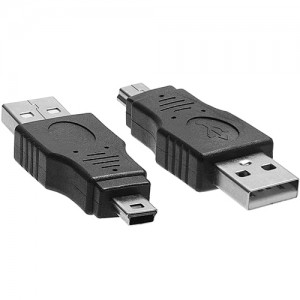 Mini USB Type-B / USB Type-A ადაპტერი